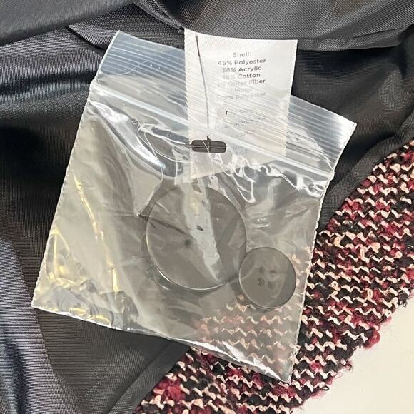 Talbots Red Brown Black Tweed Blazer Jacket NWT - Picture 15 of 15